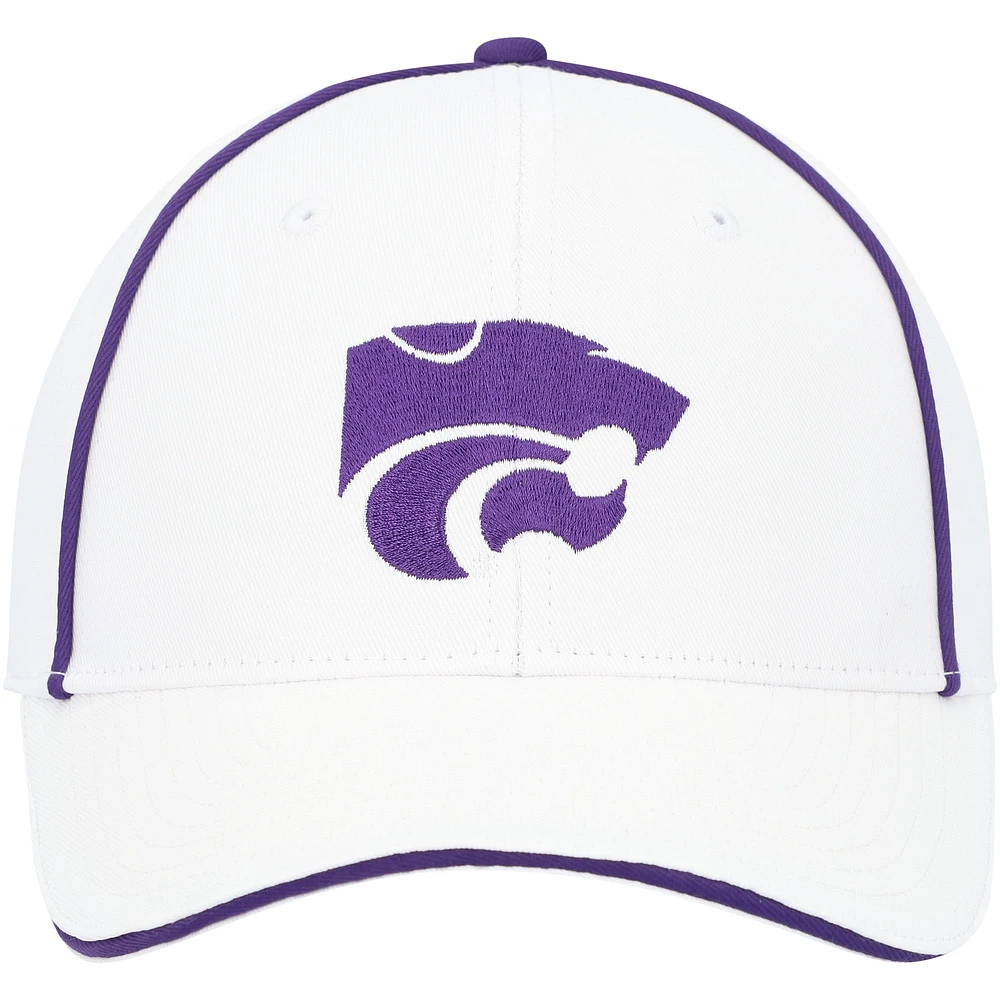 Men's Colosseum  White Kansas State Wildcats Take Your Time Snapback Hat