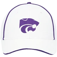Men's Colosseum  White Kansas State Wildcats Take Your Time Snapback Hat