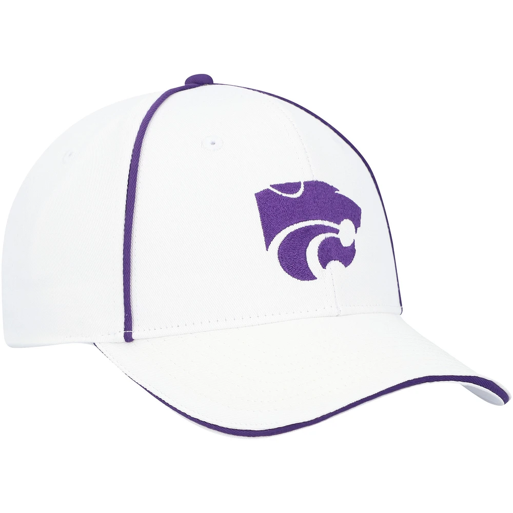 Men's Colosseum  White Kansas State Wildcats Take Your Time Snapback Hat
