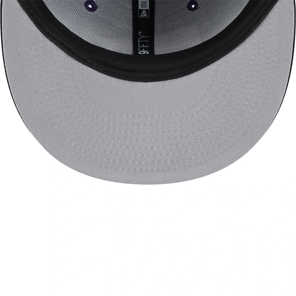 Men's New Era Purple/Black Kansas State Wildcats Two-Tone 9FIFTY Snapback Hat