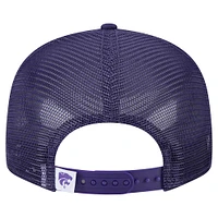 Men's New Era Purple Kansas State Wildcats 9FIFTY Trucker Snapback Hat