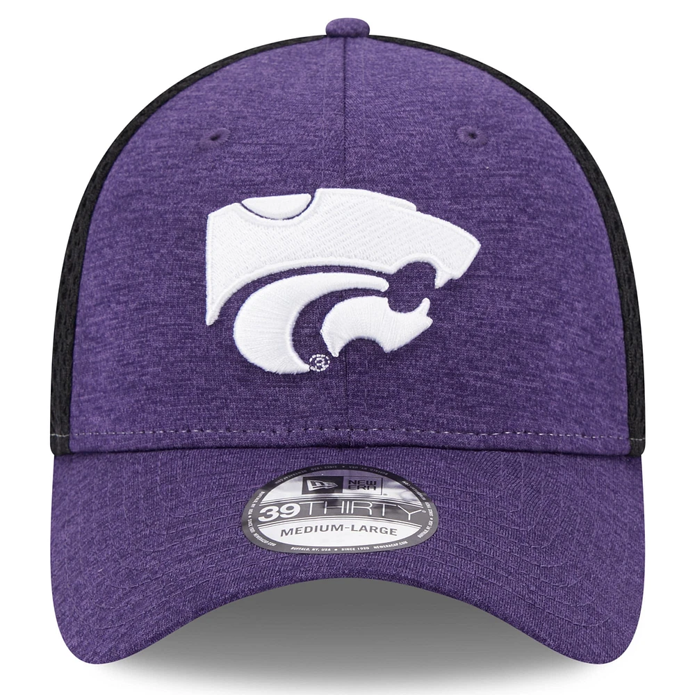 Men's New Era Purple Kansas State Wildcats Shadowed Neo 39THIRTY Flex Hat