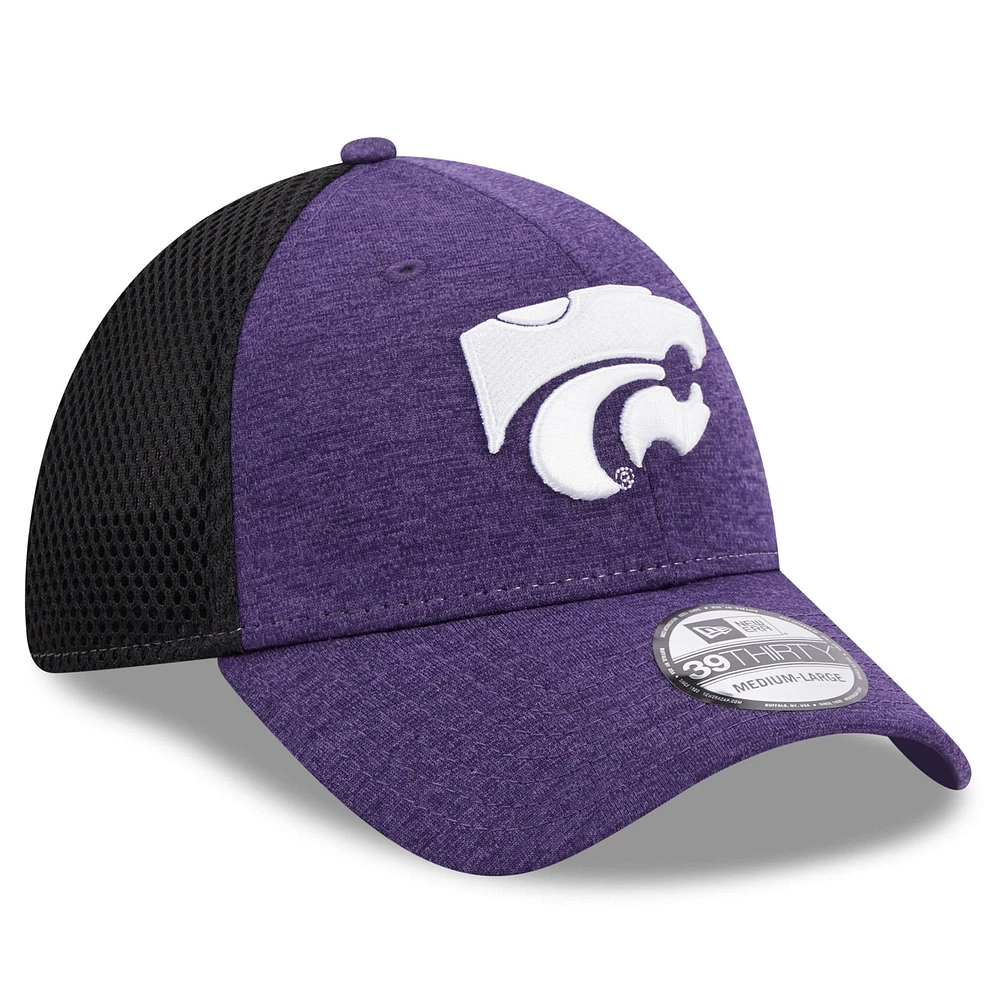 Men's New Era Purple Kansas State Wildcats Shadowed Neo 39THIRTY Flex Hat