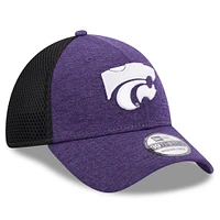 Men's New Era Purple Kansas State Wildcats Shadowed Neo 39THIRTY Flex Hat
