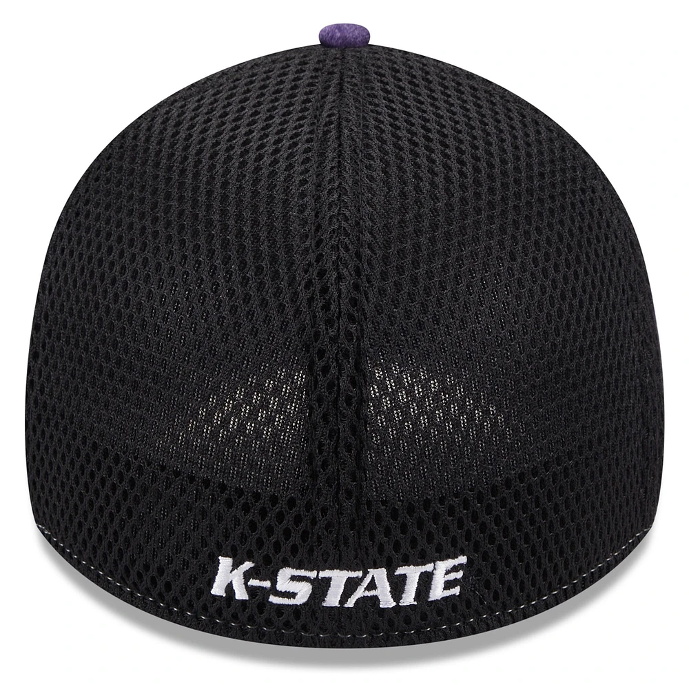 Men's New Era Purple Kansas State Wildcats Shadowed Neo 39THIRTY Flex Hat
