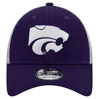 Men's New Era  Purple Kansas State Wildcats Trucker 9FORTY Adjustable Hat