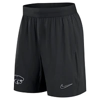 Men's Nike Black Kansas State Wildcats 2024/25 Sideline Performance Woven Shorts