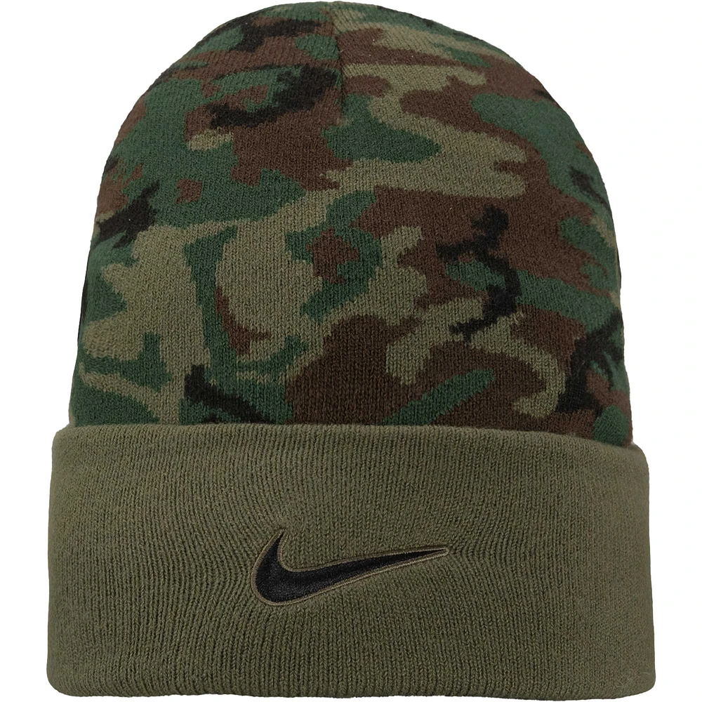 Men's Nike Camo Kansas State Wildcats Military Pack Cuffed Knit Hat