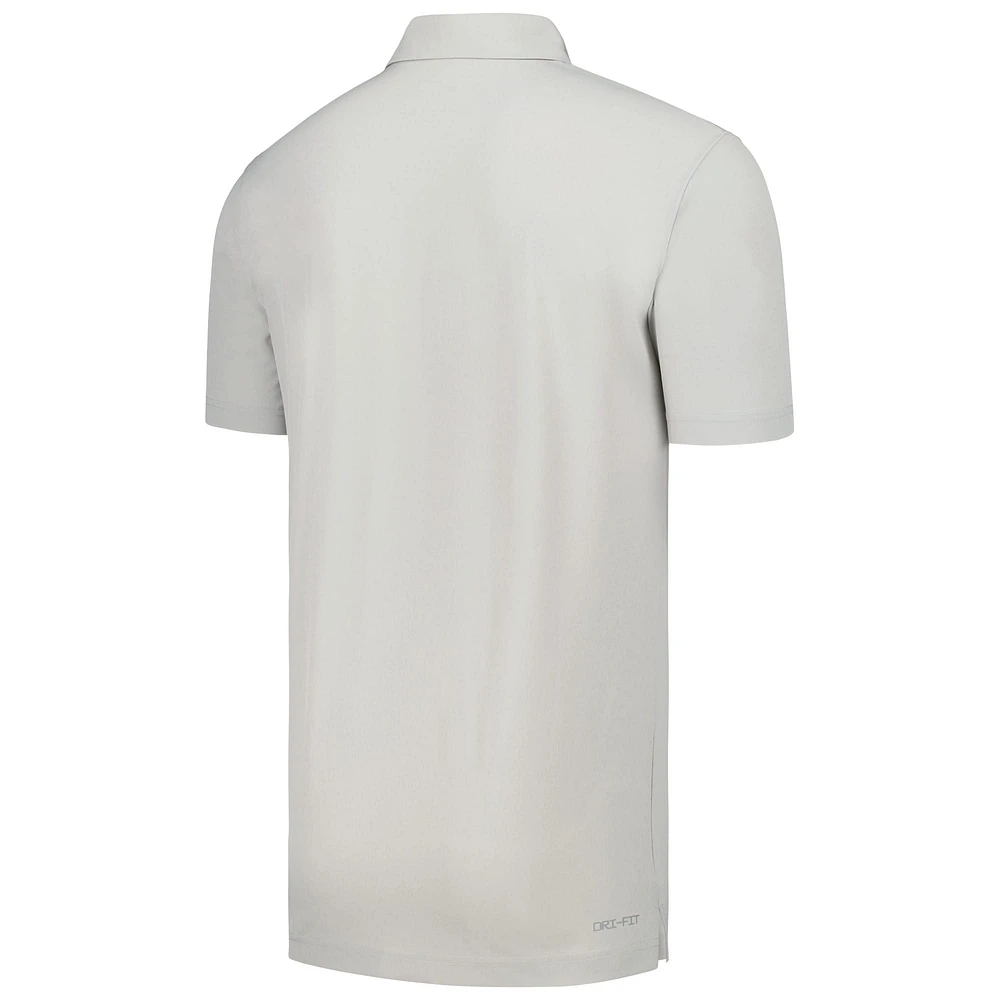 Men's Nike Gray Kansas State Wildcats Sideline Polo