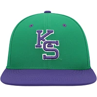 Casquette ajustée Nike Kansas State Wildcats Aero True Baseball Performance pour homme, verte
