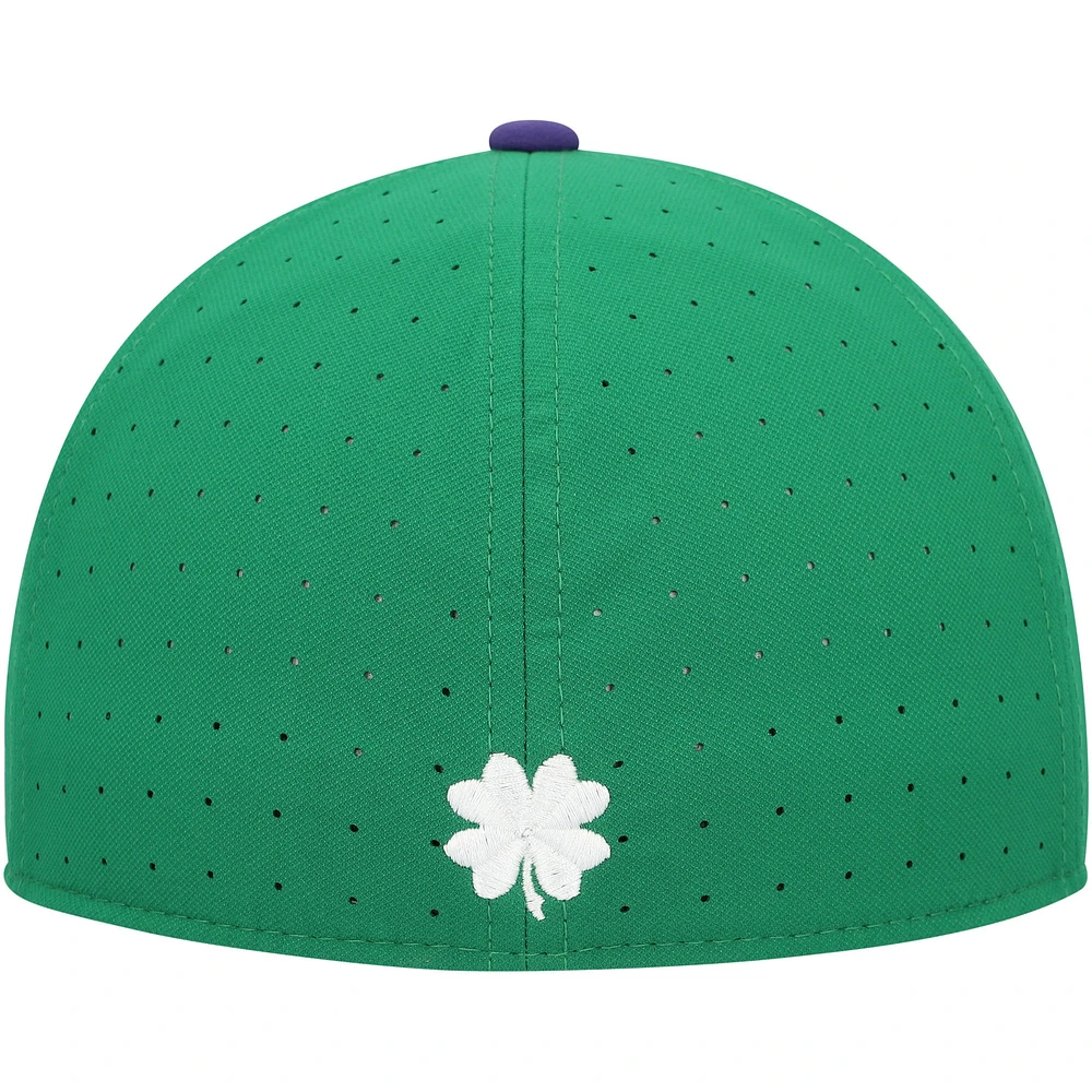 Casquette ajustée Nike Kansas State Wildcats Aero True Baseball Performance pour homme, verte