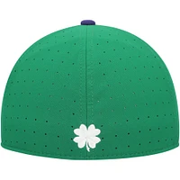 Casquette ajustée Nike Kansas State Wildcats Aero True Baseball Performance pour homme, verte