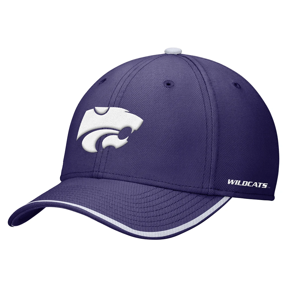 Casquette Nike Rise Performance Flex violette Kansas State Wildcats pour homme