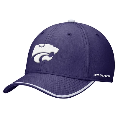 Casquette Nike Rise Performance Flex violette Kansas State Wildcats pour homme