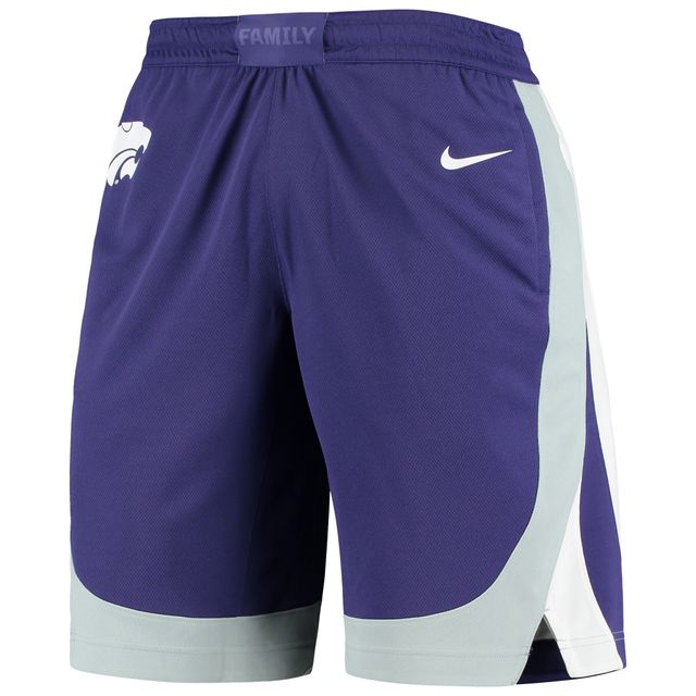Short de basket-ball Nike pour homme, réplique l'équipe des Wildcats Kansas State, violet