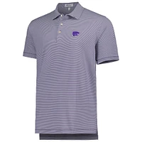 Polo Performance Peter Millar Purple State Wildcats Jubilee Stripe pour homme