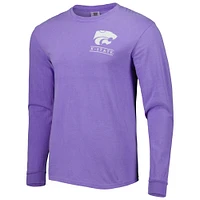 Men's Purple Kansas State Wildcats Circle Campus Scene Long Sleeve T-Shirt