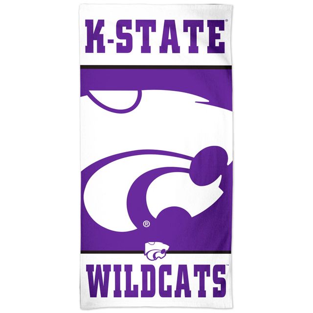 WinCraft Kansas State Wildcats Serviette de plage Spectra avec logo d'équipe 76,2 x 152,4 cm