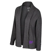 Women's Colosseum  Charcoal Kansas State Wildcats Dash Cardigan