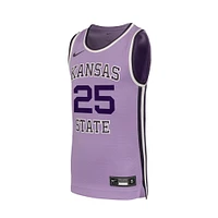 Youth Nike #25 Lavender Kansas State Wildcats Retro Replica Basketball Jersey
