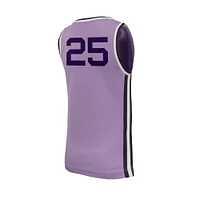 Youth Nike #25 Lavender Kansas State Wildcats Retro Replica Basketball Jersey