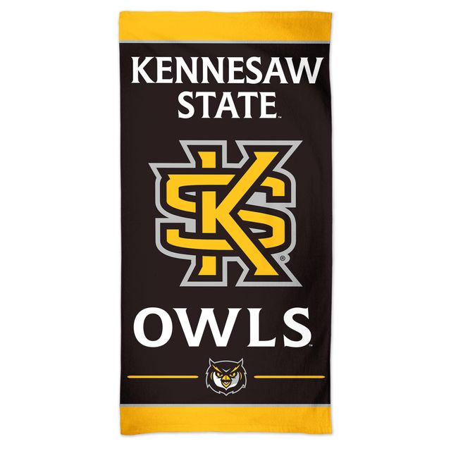 WinCraft Kennesaw State Owls Serviette de plage Spectra 76,2 x 152,4 cm