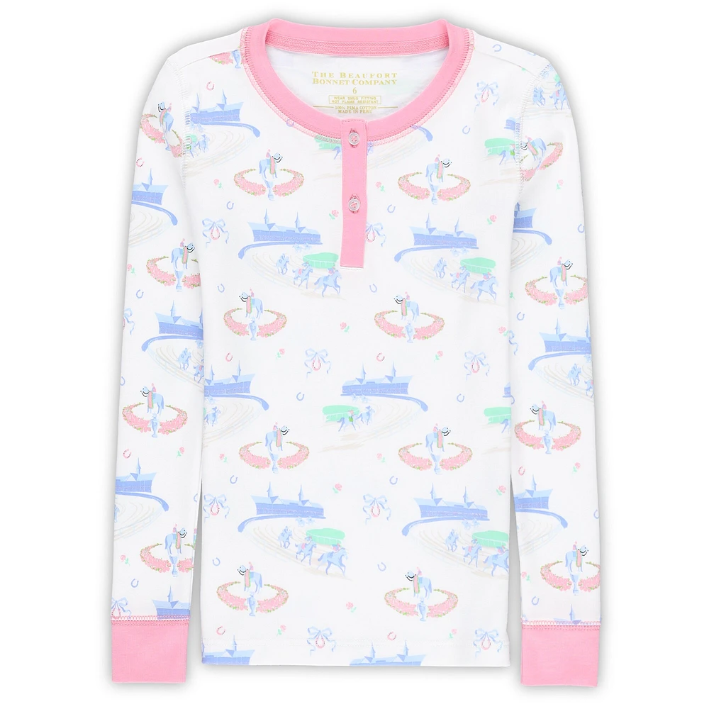Girls Preschool White Kentucky Derby Sara Jane's Sweet Dream PJ Set