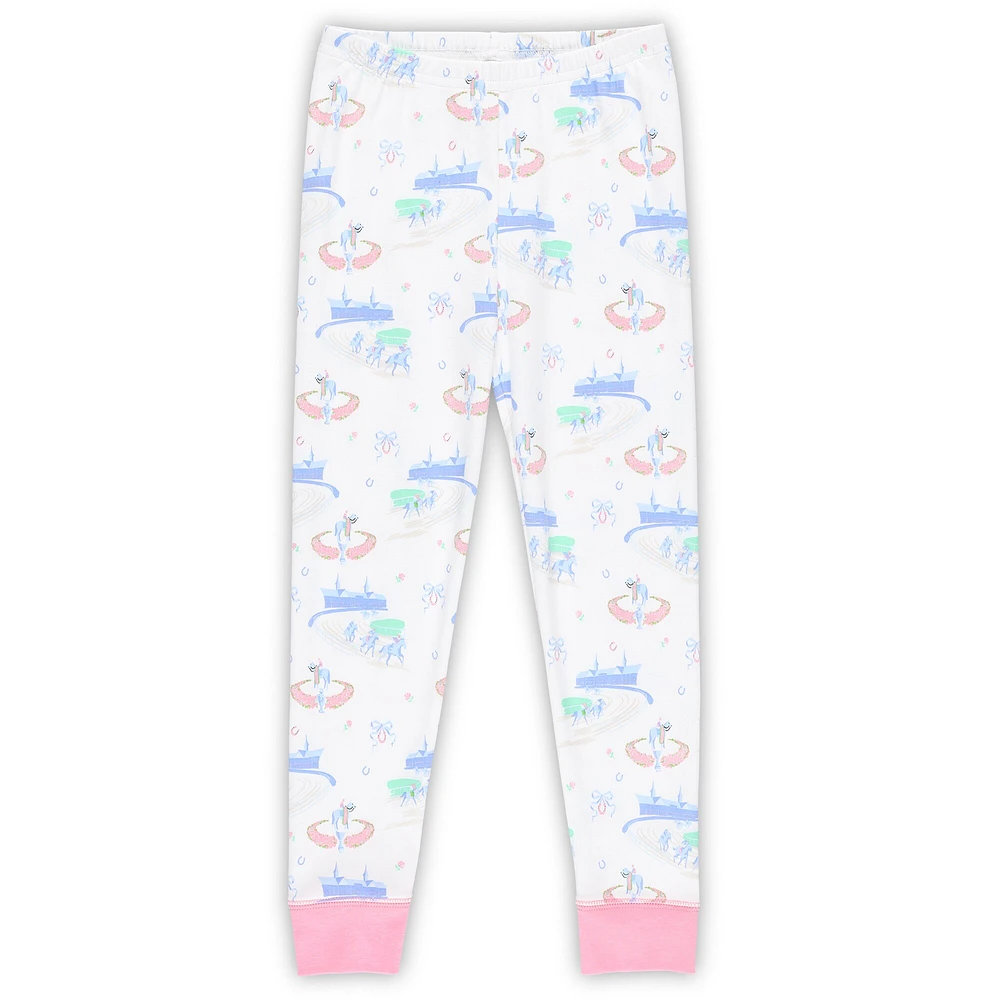 Girls Preschool White Kentucky Derby Sara Jane's Sweet Dream PJ Set