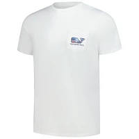 Men's Vineyard Vines  White 151st Kentucky Derby Whale Sticker T-Shirt