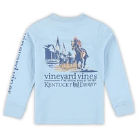Toddler Vineyard Vines  Light Blue 151st Kentucky Derby Painted Race Long Sleeve T-Shirt
