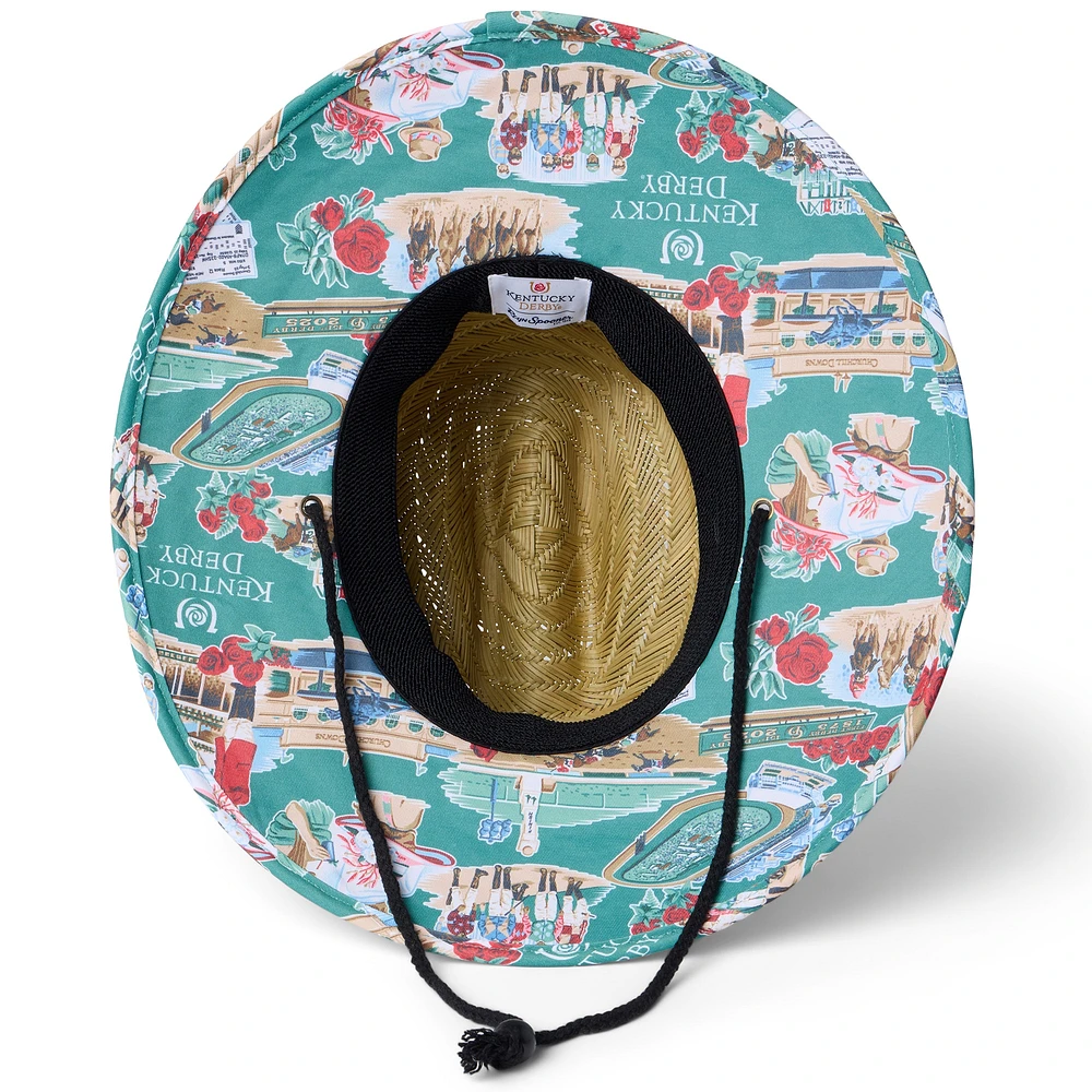 Chapeau unisexe en paille naturelle Kentucky Derby Reyn Spooner