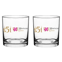 Kentucky Oaks 151 10 oz. Rocks Glasses Two Pack