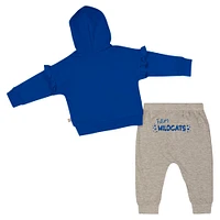 Girls Infant Colosseum Royal Kentucky Wildcats Patches Fleece Pullover Hoodie and Pants Set