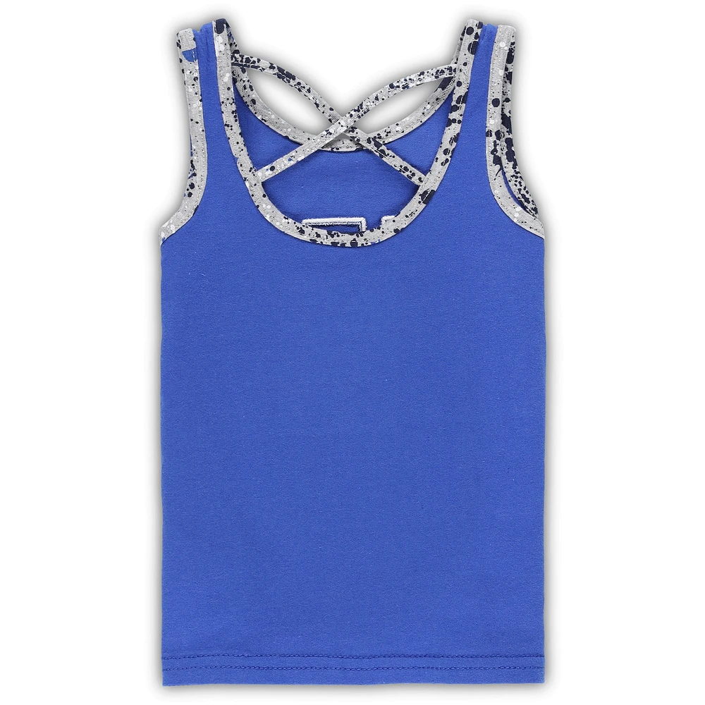 Girls Toddler Colosseum Royal/Gray Kentucky Wildcats Sweet Pea Tank Top and Skort Set
