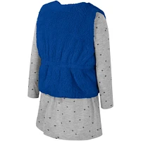 Girls Toddler Colosseum Royal Kentucky Wildcats Meowing Vest & Dress Set