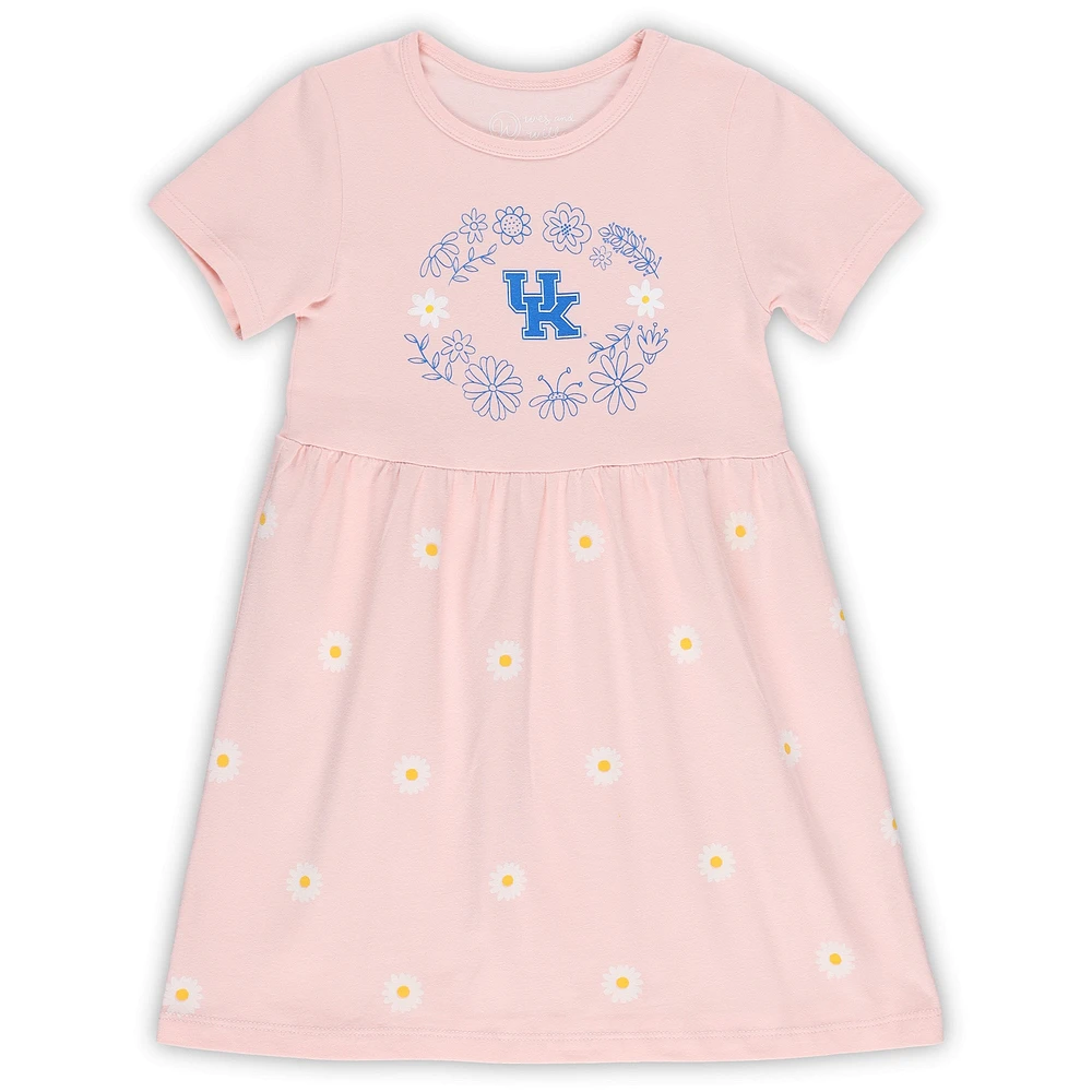 Girls Toddler Wes & Willy Pink Kentucky Wildcats Daisy Dress