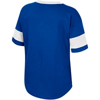 Girls Youth Colosseum Royal Kentucky Wildcats Tomika Tie-Front V-Neck T-Shirt