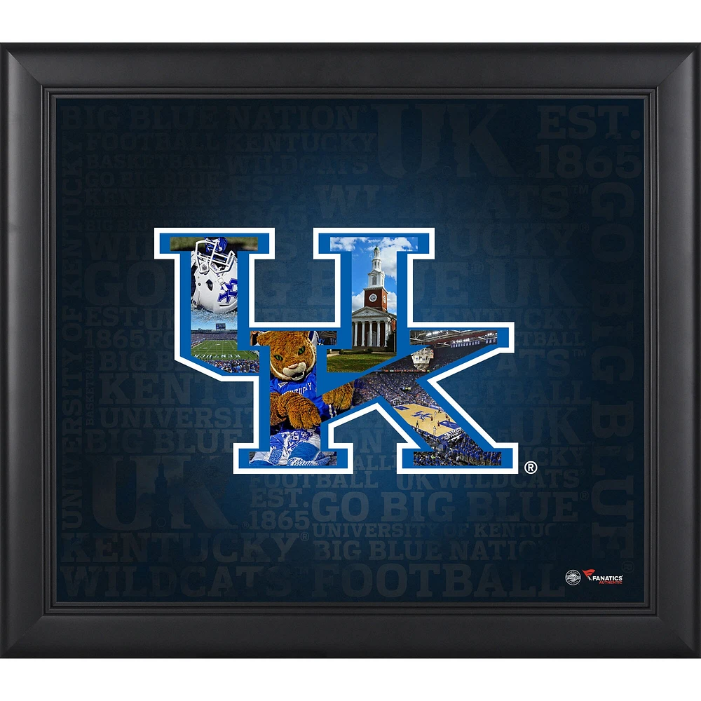 Kentucky Wildcats Framed 15'' x 17'' Team Heritage Collage