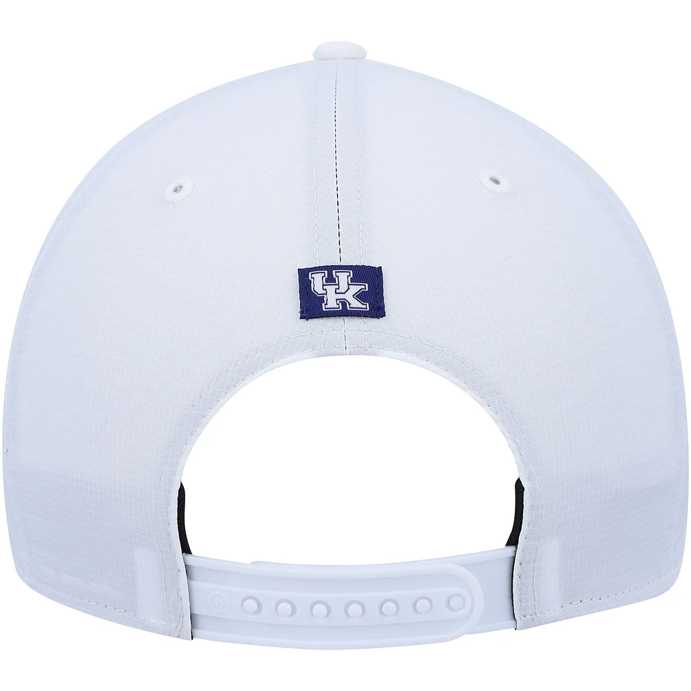 Men's '47 White Kentucky Wildcats Stars and Stripes Flag Flutter Hitch Snapback Hat