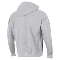 Men's Champion Heather Gray Kentucky Wildcats Vault Late Night Reverse Weave Pullover Hoodie