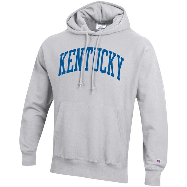 Sweat à capuche en molleton armure inversée Big & Tall Champion pour homme, gris chiné, Kentucky Wildcats