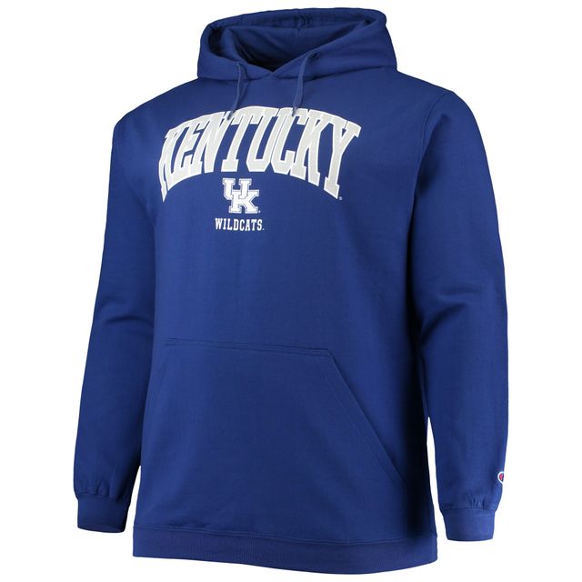 Sweat à capuche Champion Royal Kentucky Wildcats Big & Tall Arch Over Logo Powerblend pour homme