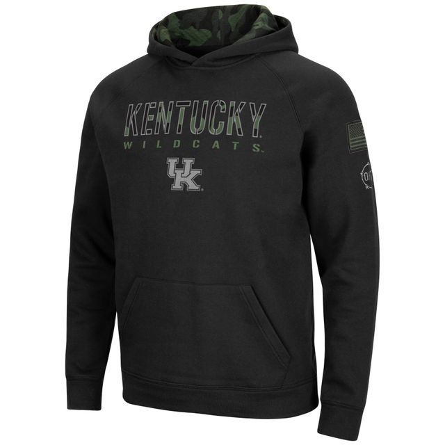 Sweat à capuche Colosseum Kentucky Wildcats OHT Big & Tall Raglan pour homme, noir