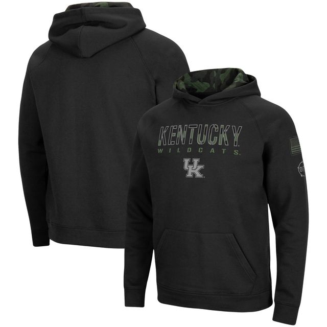 Sweat à capuche Colosseum Kentucky Wildcats OHT Big & Tall Raglan pour homme, noir