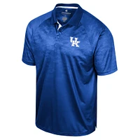 Men's Colosseum Royal Kentucky Wildcats Honeycomb Raglan Polo