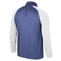 Men's Colosseum Royal Kentucky Wildcats Langmore Raglan Quarter-Zip Top