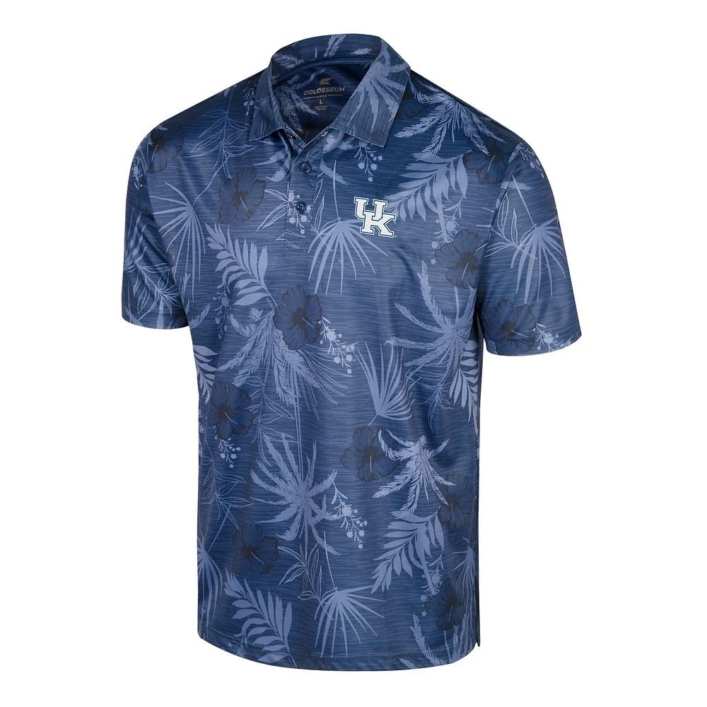 Men's Colosseum Royal Kentucky Wildcats Palms Team Polo