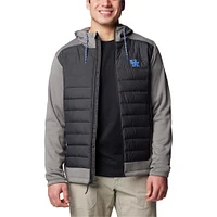 Men's Columbia  Charcoal/Gray Kentucky Wildcats Out-Shield Hybrid Full-Zip Hoodie Jacket