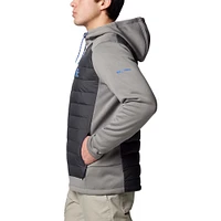 Men's Columbia  Charcoal/Gray Kentucky Wildcats Out-Shield Hybrid Full-Zip Hoodie Jacket