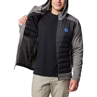 Men's Columbia  Charcoal/Gray Kentucky Wildcats Out-Shield Hybrid Full-Zip Hoodie Jacket